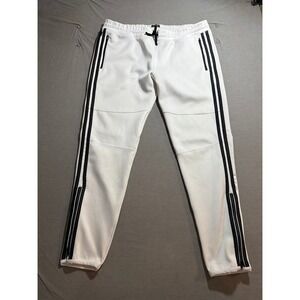Robin's Jean‎ White Track Pants with Black Stripes Zippers Size 4XL 42X33.